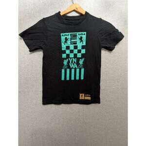 Nike T-Shirt Men's Small Black Lebron x Liverpool Fc Max90 Soccer Basketball Tee